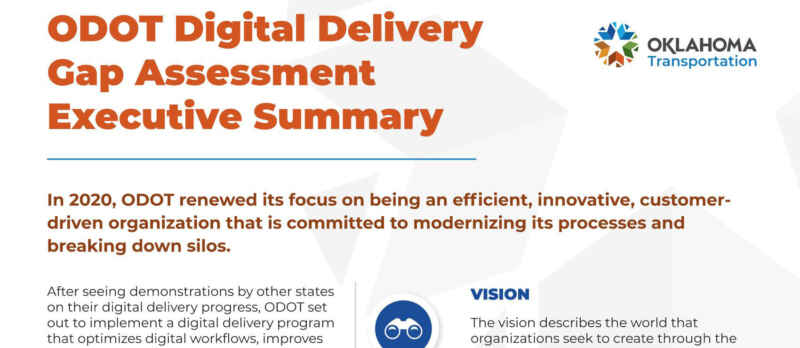ODOT Digital Delivery Gap Assessment Executive Summary