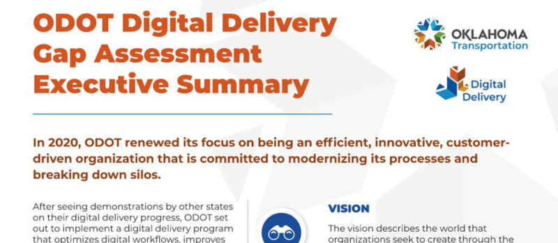 ODOT Digital Delivery Gap Assessment Executive Summary